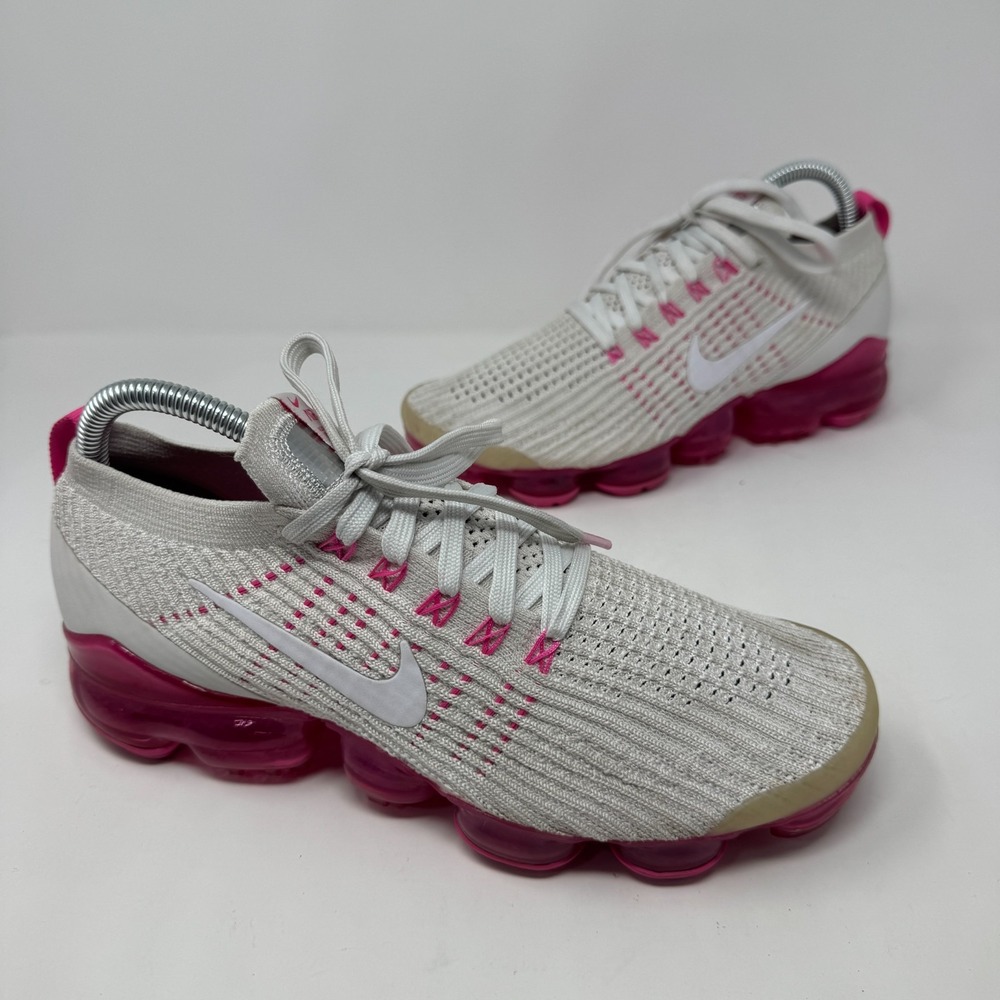 Nike Air VaporMax Flyknit 3 Phantom Laser Fuchsia Pink AJ6910-005 Women's Size 9